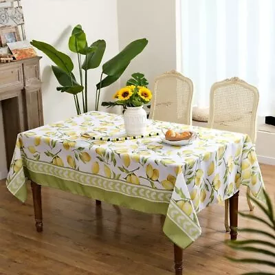  Mantel Summer Lemon Rectangular De 60 X 84 Pulgadas Amarillo Decorativo Para  • $20.95