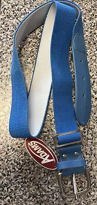 NWT Adams Youth Elastic Baseball Softball Belt 1.5” Wide (18-40”) Blue • $1.75