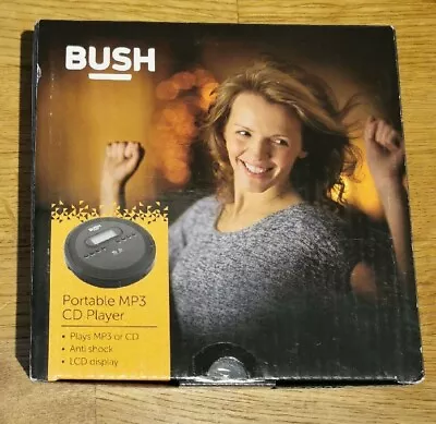 Bush Portable Personal MP3 CD Player Anti Shock Headphones LCD Display BNIB  • £29.99