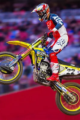 Chad Reed Motorcycle Cross Country Driver Wall Art Home Decor - POSTER 20x30 • $23.99