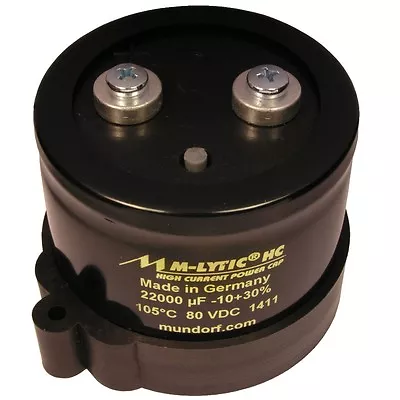 Mundorf MLytic® HC 22000uF 80V 105°C Capacitor Elko High Current 854295 • $106.87
