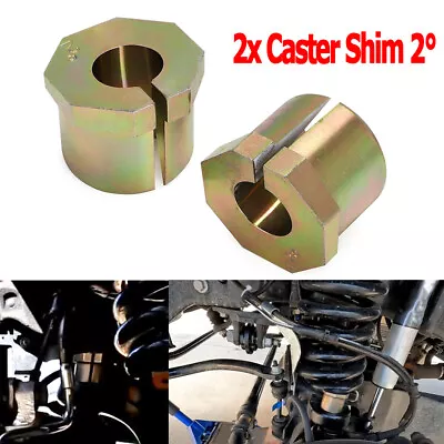 2Pcs Caster Shim Set 2° For 2005-2022 Ford Super Duty F-250 F-350 4WD F450 F-450 • $50.99