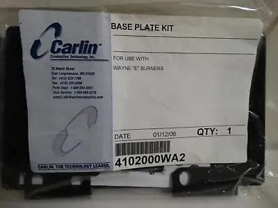 Carlin 4102000WA2 Base Plate Kit For Wayne E Burners 410004070040900 • $15