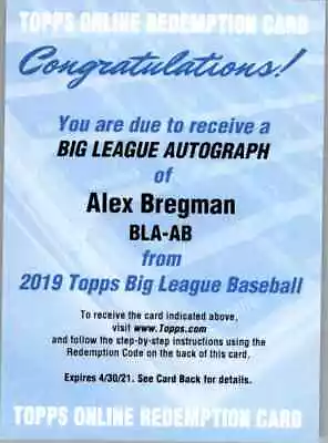 2019 Topps Big League Baseball Part 3 Insert And Autograph Cards • $0.99