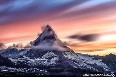 Matterhorn Sunset - Poster Available In 4 Sizes • $20