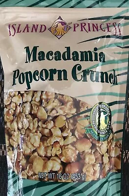 Island Princess Macadamia Popcorn Crunch 16oz 100% Hawaiian Macadamia Nuts • $18