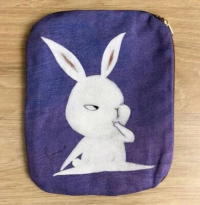 Suspicious Rabbit Cosmetic/Pencil Pouch/Bag. • $25