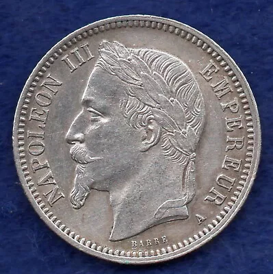 France Napoleon III 1868A 1 Franc High Grade (Ref. F0083) • £24