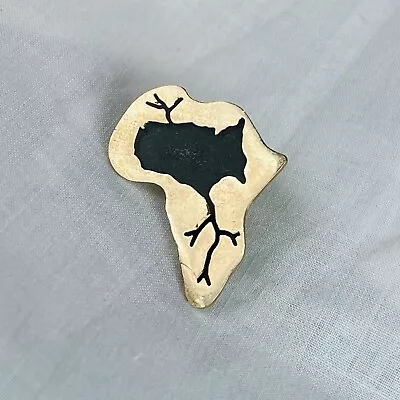 Vintage SALA 1972 Africa USA Roots Pride Gold Tone Lapel Pin Tie Tack • $20