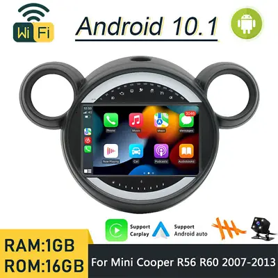 9  Android Car Stereo Radio GPS Navi Carplay MP5 For 2007-13 Mini Cooper R56 R60 • $249.75