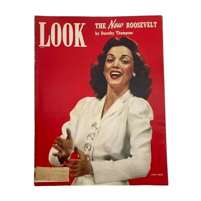 VTG Look Magazine April 22 1941 Carol Bruce & The New Roosevelt • $22.45