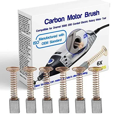 6 PCS Carbon Motor Brushes Compatible For Dremel 3000 200 276 396 Brush Repairin • $11.60