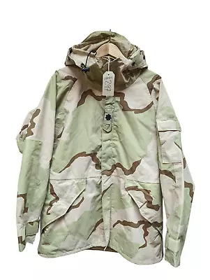 Genuine US Army Tri Colour Camo ECWCS Parka Jacket Medium/Regular #297 • £89.95