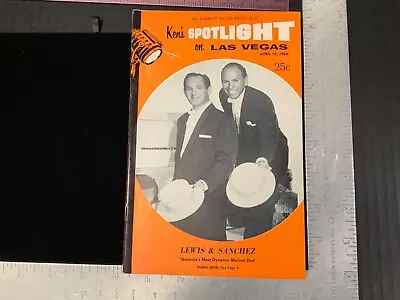 Vintage Original “Ken’s Spotlight On Las Vegas” Pocket Magazine April 16 1960 • $12.99