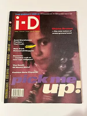 I-D Magazine N°73 SEPT 1989 London Fashion Art Design ACID Warehouse Parties WoW • $44.99