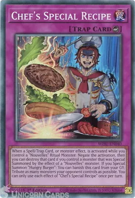 WISU-EN040 Chef's Special Recipe :: Collector's Rare 1st Edition Mint YuGiOh Car • £10.89