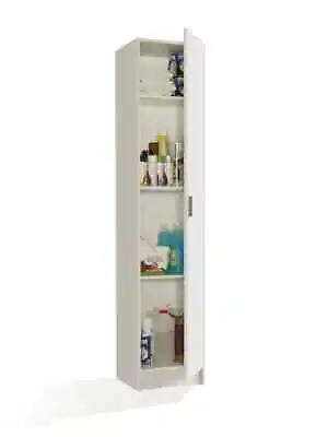 Multi Narrow White Universal Utility Storage Cupboard 1P • £119