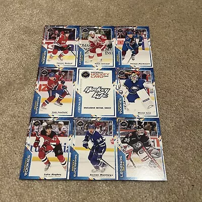 2024 National Hockey Card Day Exclusive Retail Sheet Uncut Connor Bedard Life • $10.90