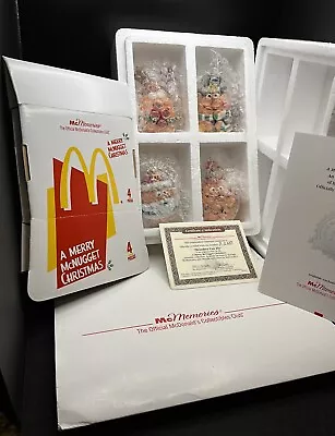 McDonald’s Merry McNuggets Ornaments-Santa-Snowman-Reindeer-Lights-Complete Set • $48