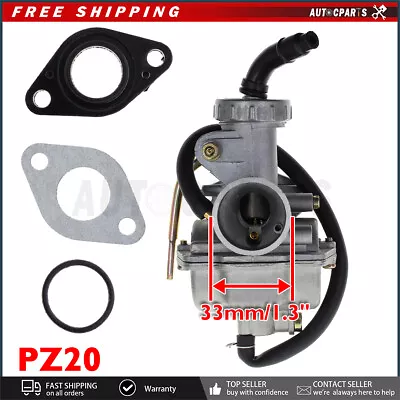 PZ20 Carburetor Carb For Kazuma Meerkat 50 Falcon 90 Viper 110 CC ATV Dirt Bike • $12.95