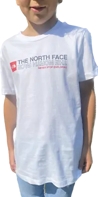 The North Face Kid's Upside Down Logo T-Shirt / White / RRP £22 • £10