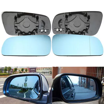 1PAIR Blue Front Heated Mirror Glass Lens For VW Jetta Golf MK4 Passat 1999-2004 • $20.99
