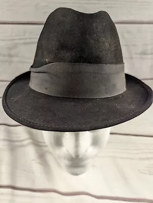 Vintage Stetson Black Fedora Size 7 Royal Stetson Fedora • $0.99