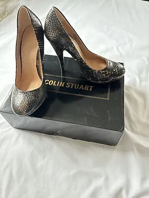 COLIN STUART Victoria's Secret Animal Snake Stiletto Heels Shoe Sz 7.5 B • $9.90