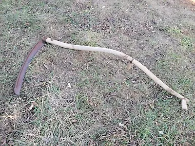 Vintage 07  Mastercraft Grass Snath Mowing Scythe Grim Reaper Large 22  Blade • $67