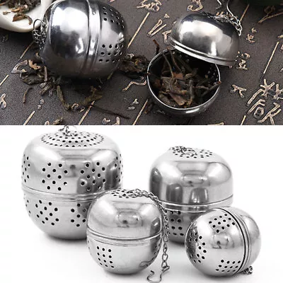 Tea Infuser Mesh Filter Stainless Steel Ball Tea Leak Leaf Strainer Spice Ball* • $1.60