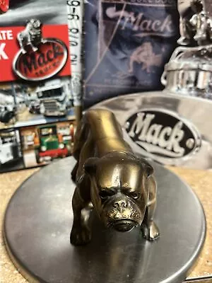 Vintage Rare Mack Truck Advertising Bulldog Paperweight Brass / Bronze Ornament • $159.99