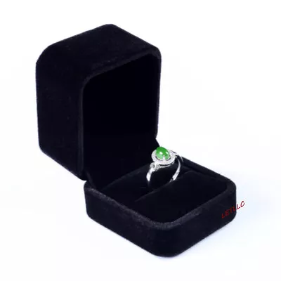 Deluxe Black Velvet Ring Earring Box Proposal Engagement Pocket Size High Qlity • $7.99