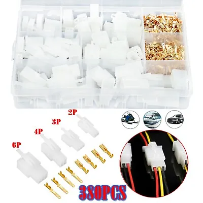 380x Automotive Wire Connector 2/3/4/6 Pin Male Female Cable Terminal Plug Kit • $10.67