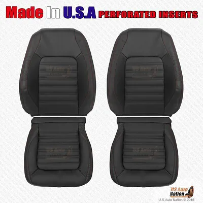 $334.99 • Buy 2011 To 2018 VW Jetta GLI Autobahn Driver Passenger Perforated Leather Cover Blk