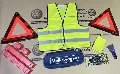 £42.99 • Buy VW Golf MK3 MK4 MK5 MK6 MK7 MK8 ID Scirocco MK3 Safety Kit Yellow Vest Triangles