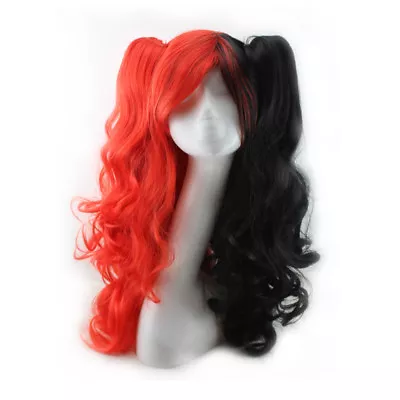 Fashion Lolita Full Curly Wig Pigtails Wavy Hair Cosplay Costume Halloween Party • $19.99