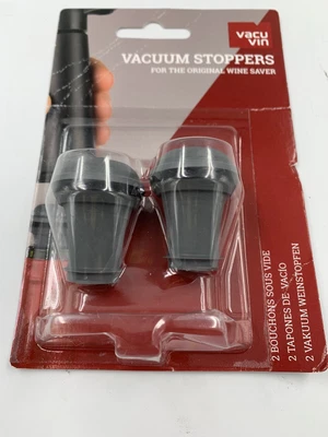 $9.25 • Buy 2 Bottle Stoppers, Vacu Vin Wine Saver Vacuum Stoppers 
