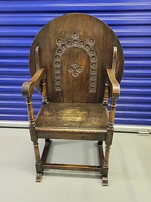 £250 • Buy Antique Solid Oak Monks Chair / Seat Metamorphic Chair Table Circa 1900s