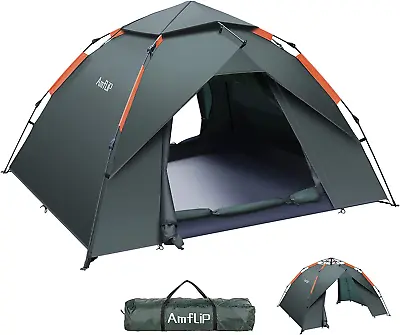 Camping Tent Automatic 2-3 Man Person Instant Tent Pop Up Ultralight Dome Tent 4 • $139.11