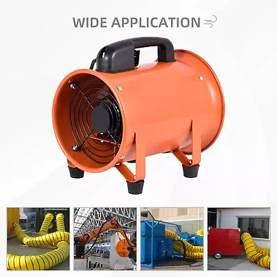 10  12  Portable Extractor Fan Blower 5m Duct Hose Ventilator Industrial • $95