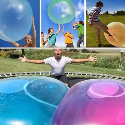 120cm Super Wubble Bubble Ball Firm Water Balloons Inflatable Refillable Stretch • $9.89