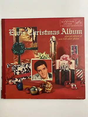 1957 Elvis Presley Elvis Christmas Album LP 33 With Color Photos LP LOC 1035 • $80