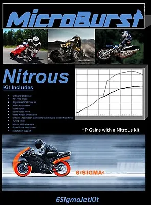 GG Bike Scooter 50 100 110 125 150 Cc NOS Nitrous Oxide & Boost Bottle Kit • $109.50