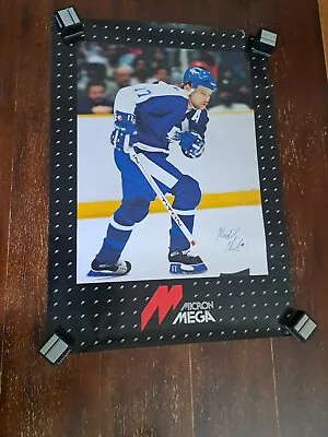 Toronto Maple Leafs  Wendel Clark Micron Mega Skates Poster  Signed • $33.25