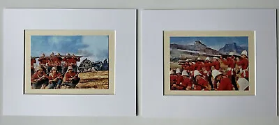 Set Of Two  Zulu War Mounted Prints Each 10x8” . • £15