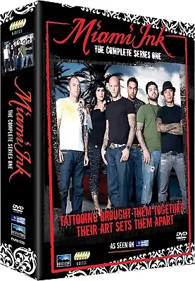 £9.99 • Buy Miami Ink Complete Series One, [5 Disc Dvd Box Set] *new & Sealed*👌
