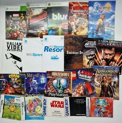 Replacement Game Manuals - Nintendo/Xbox/Playstation - All Formats Multi Listing • £4.99