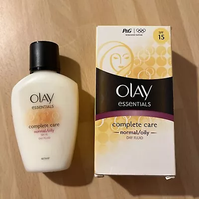 Olay Essentials Complete Care Day Fluid Normal/oily SPF 15 100ml Tracked Deliver • £2.50