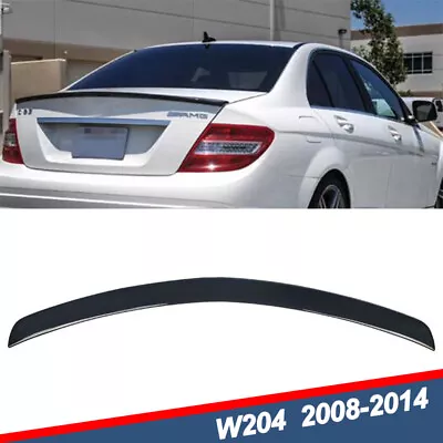 For 2008-2014  Mercedes Benz W204 C250 C300 AMG Style Trunk Spoiler Gloss Black • $74.89