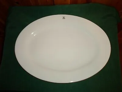 £21.99 • Buy Galzone Extra  Large Oval Plain White Ceramic Assiette Serving Plate 45 X 33cm